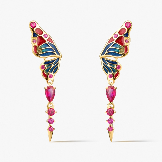 Kolczyki srebrne Imaginarium