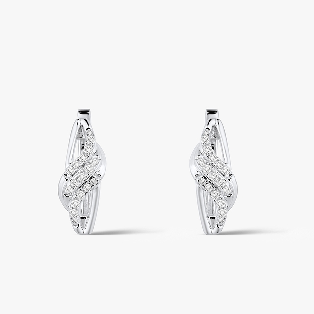 Kolczyki złote z diamentami