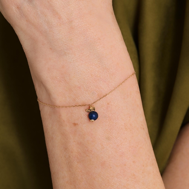 Bransoletka złota Kwiaty Nocy Borówka