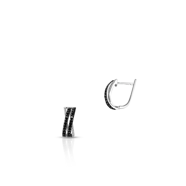 Kolczyki białe złoto z diamentami