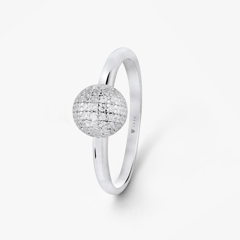 Pierścionek srebrny z cyrkoniami