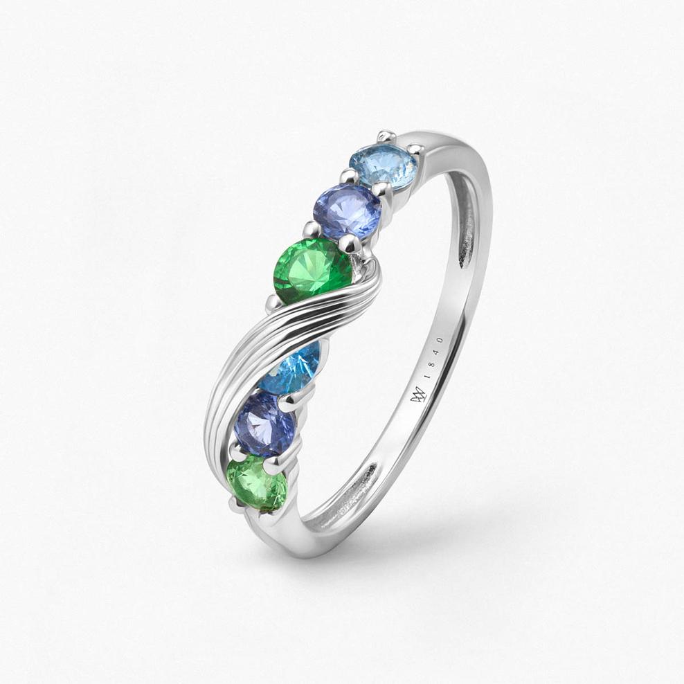 Pierścionek srebrny KOI