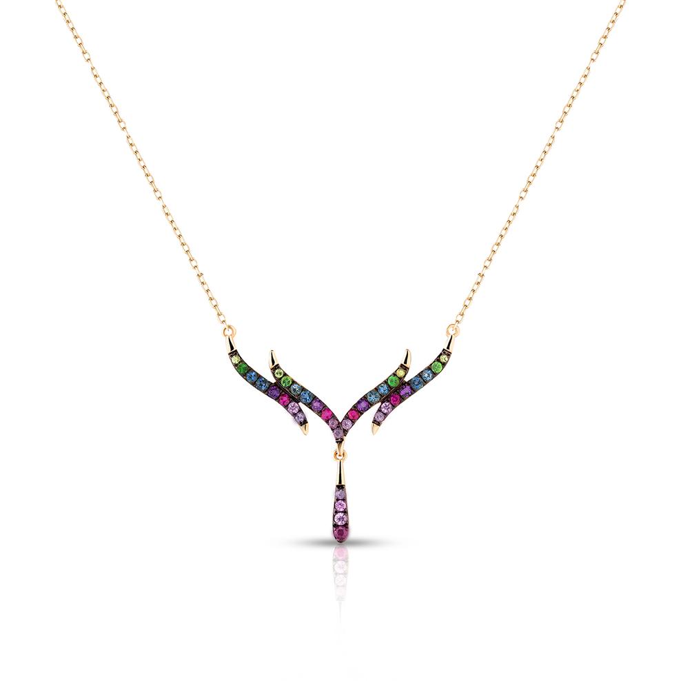 Naszyjnik złoty Preludium Paradise Birds