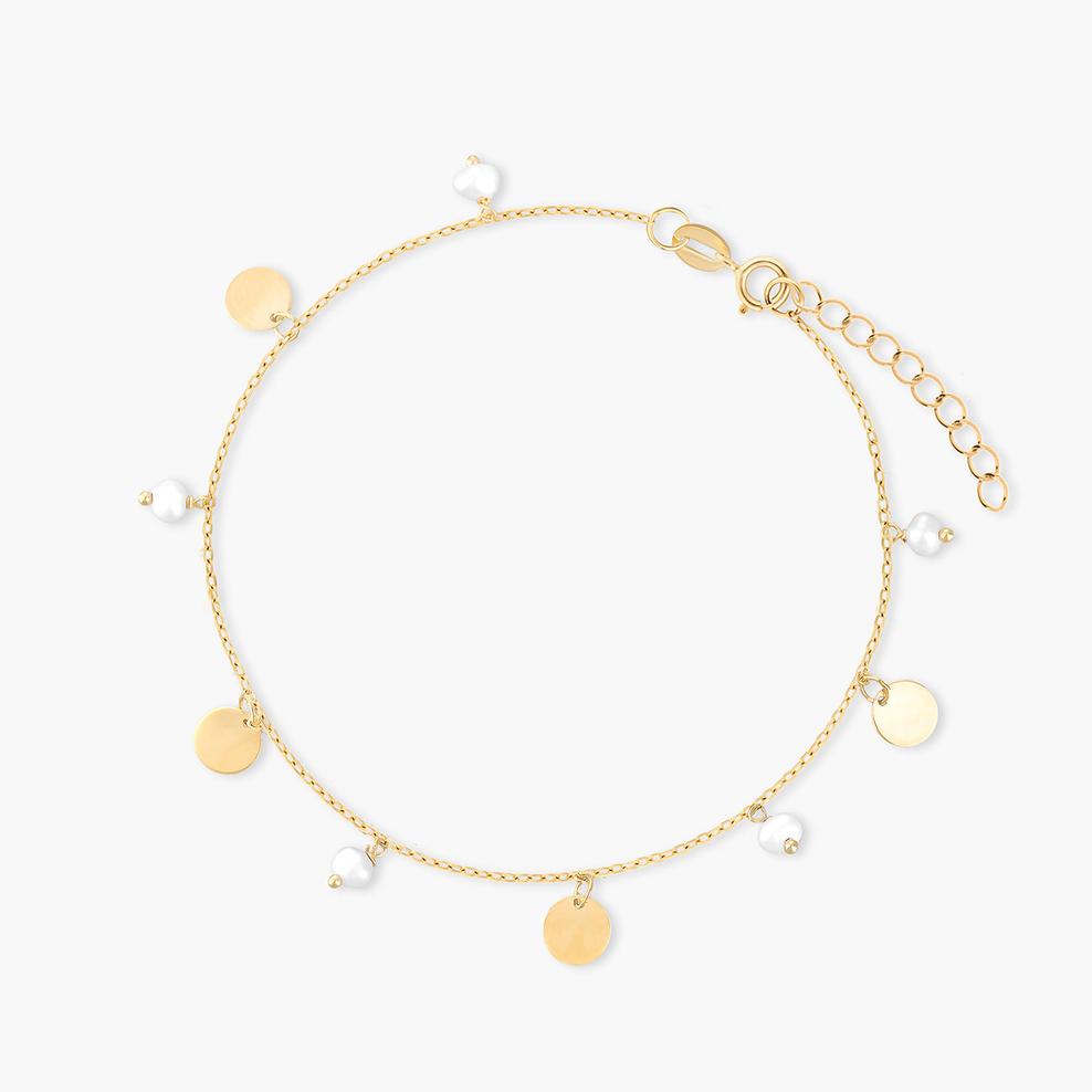 Bransoleta złota z perłami