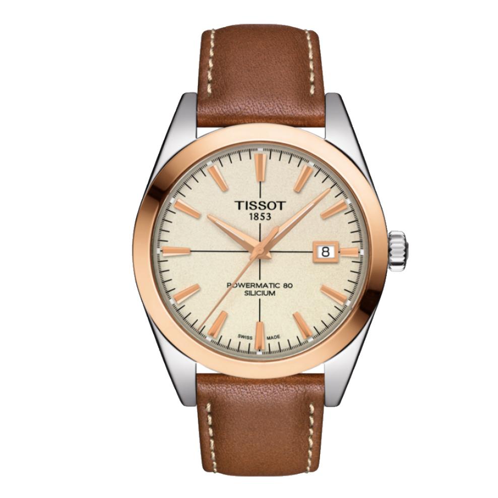 Tissot Gentleman Powermatic 80 Silicium Solid 18k Gold Bezel