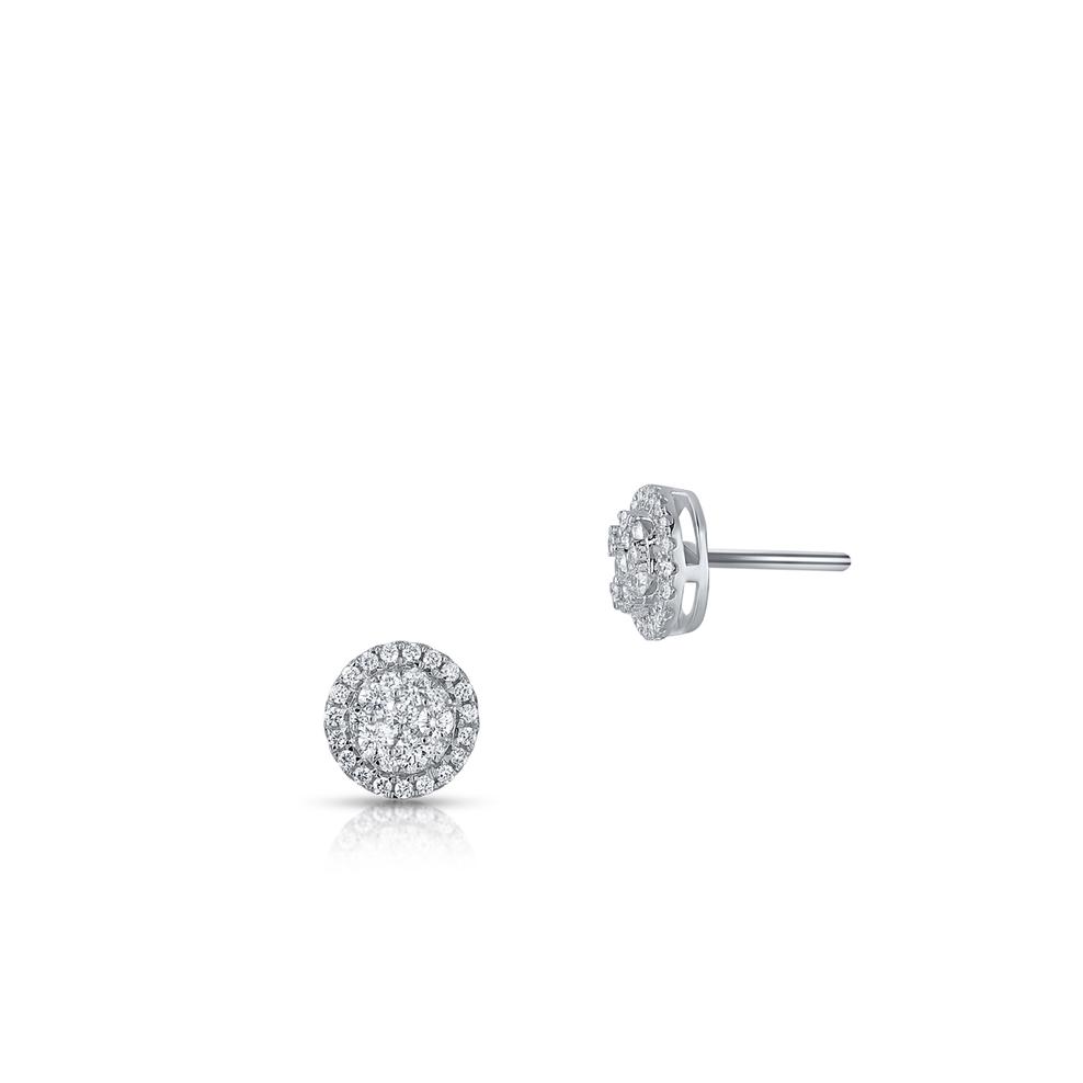 Kolczyki białe złoto z brylantami