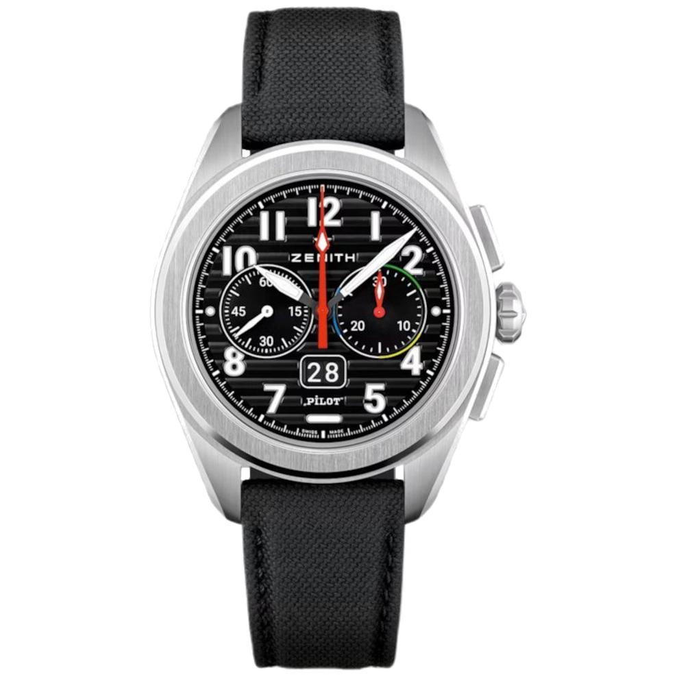ZEGAREK ZENITH PILOT BIG DATE FLYBACK CHRONOGRAPH
