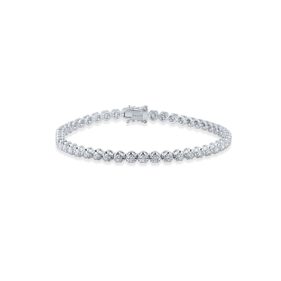 Bransoleta białe złoto z brylantami