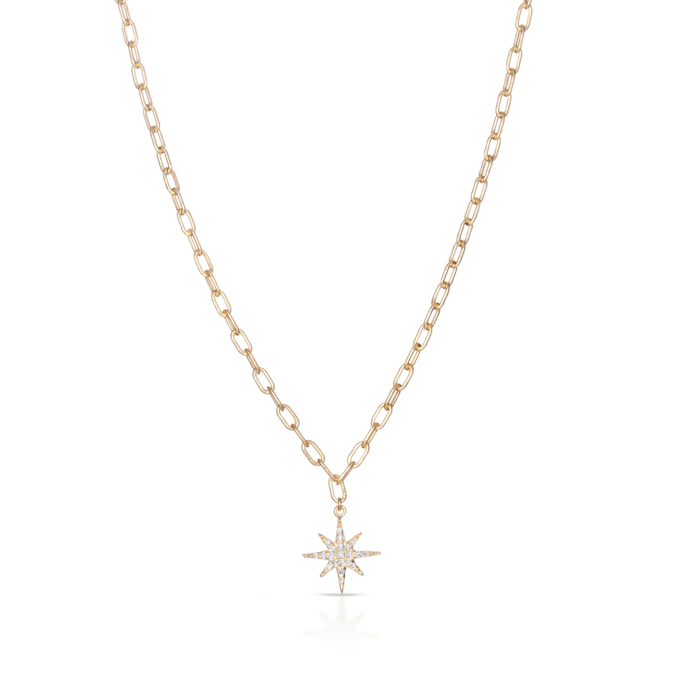 Naszyjnik złoty z gwiazdą Alchemia