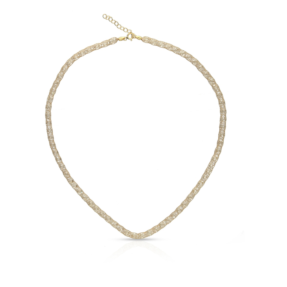 Naszyjnik złoty z cyrkoniami