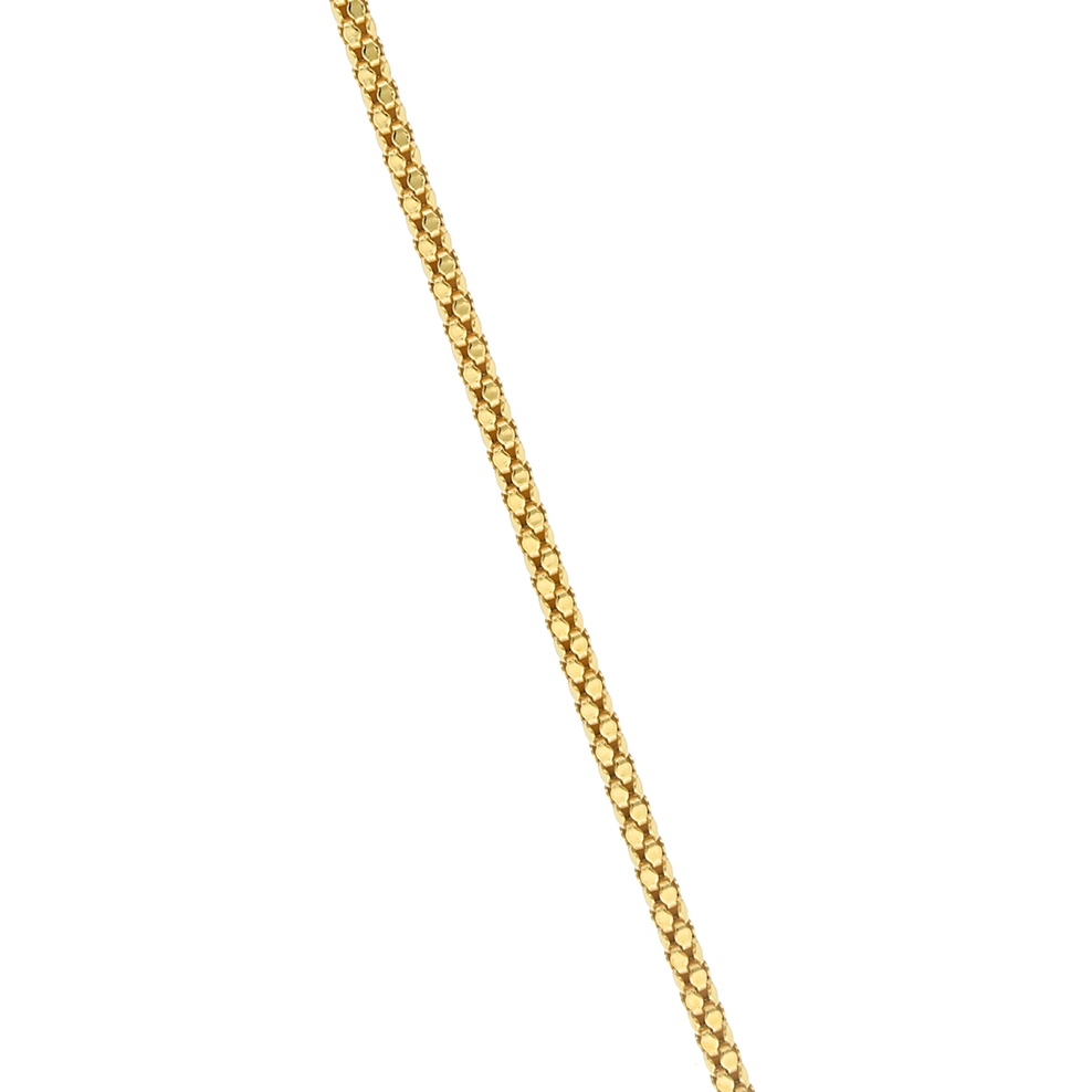 Łańcuszek srebrny pozłacany żmijka