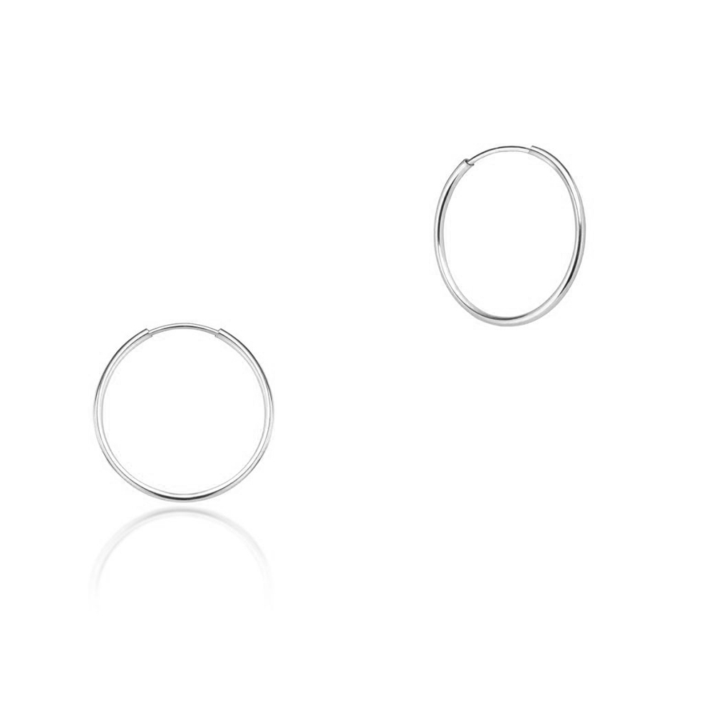 Kolczyki srebrne koła