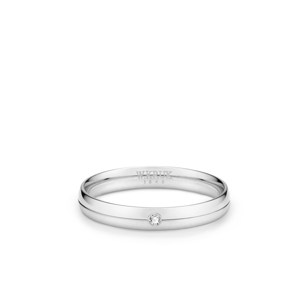 Obrączka złota z brylantem SACRUM