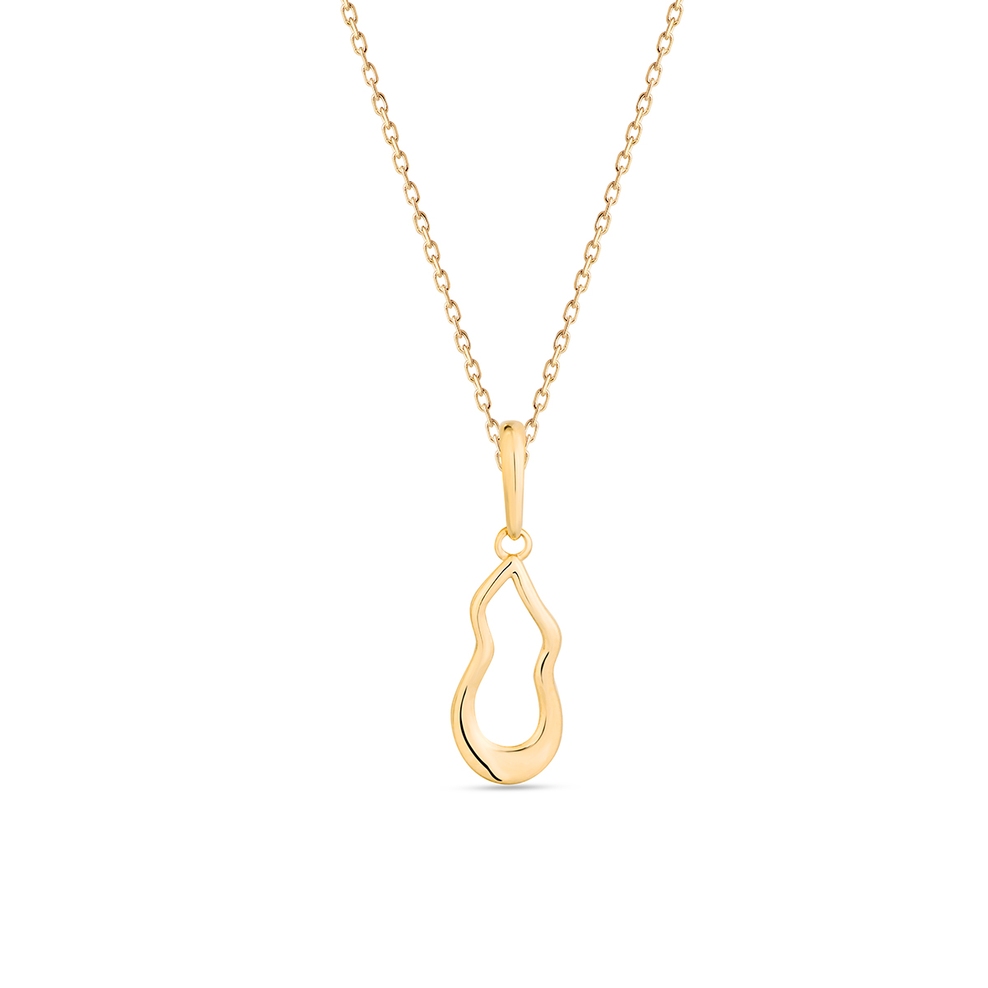 Wisiorek złoty o fantazyjnym kształcie