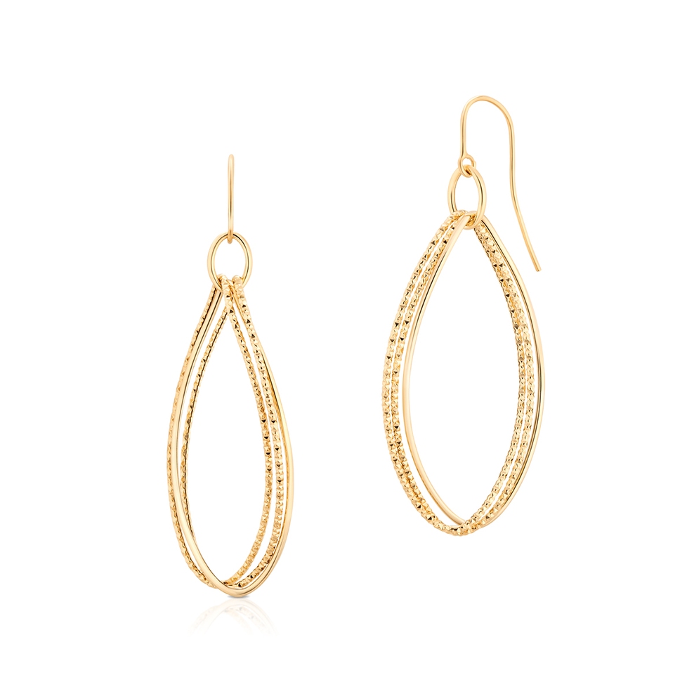 Kolczyki bankietowe złote