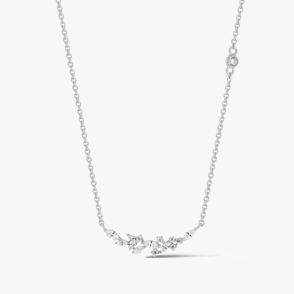 Naszyjnik srebrny z cyrkoniami