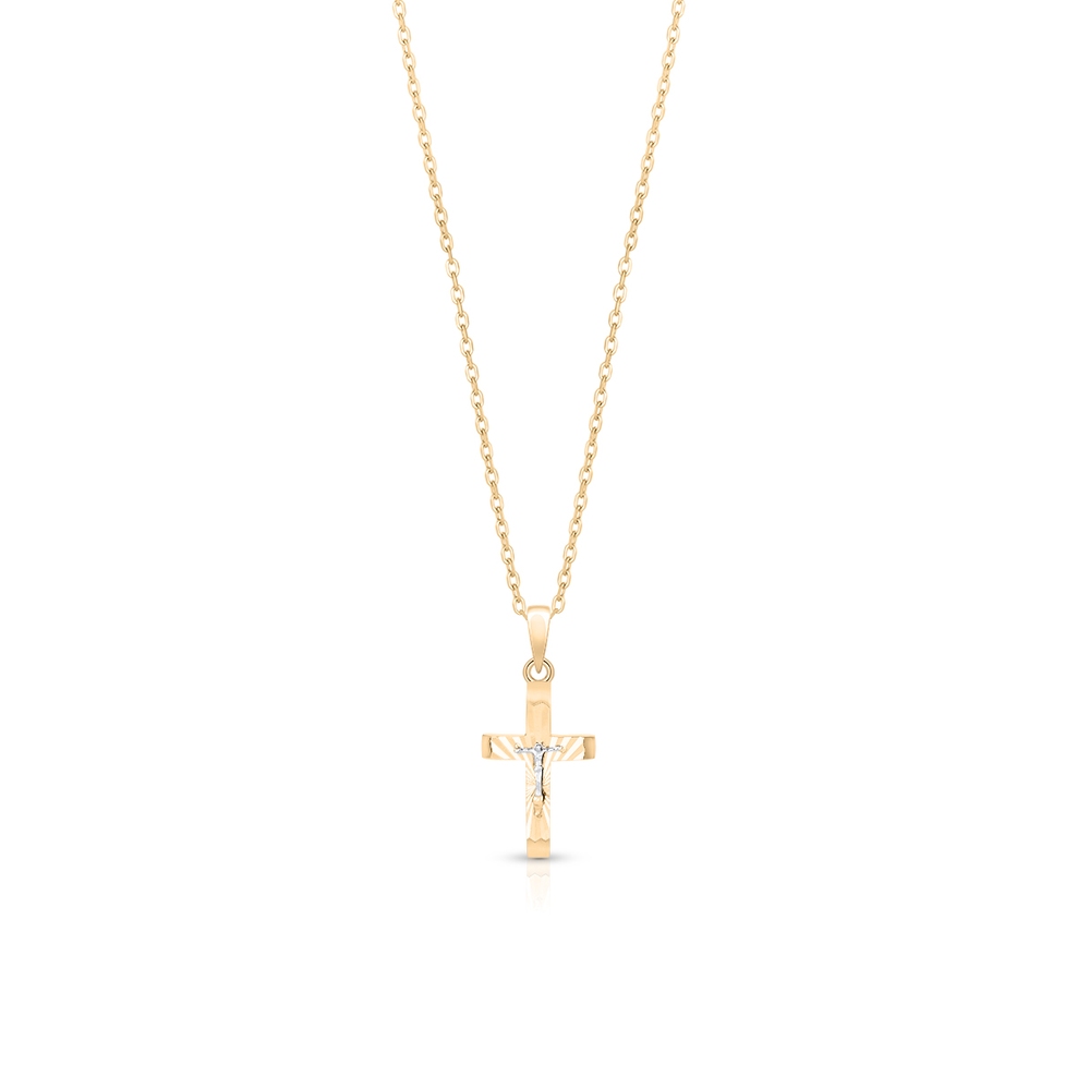 Wisiorek złoty krzyżyk