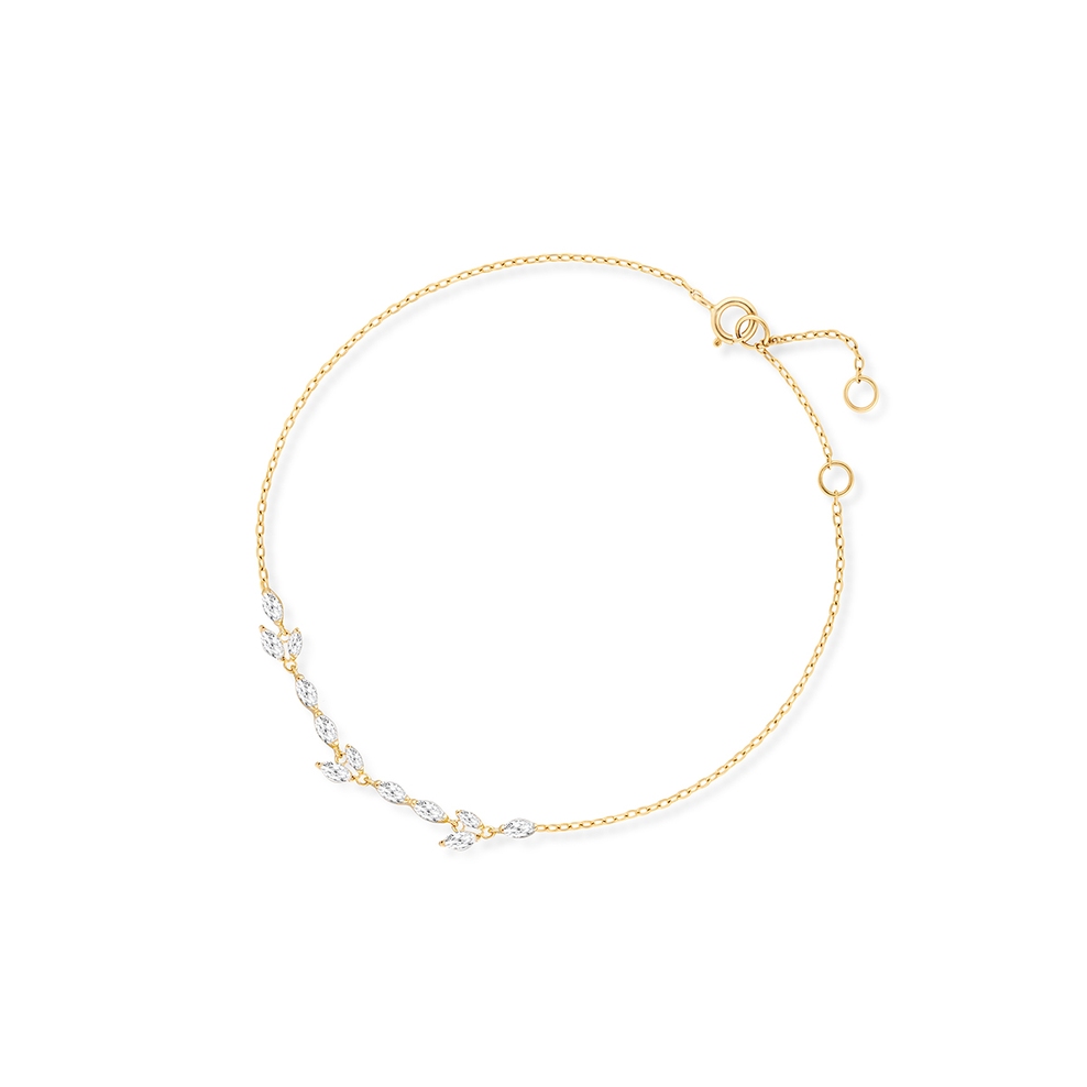 Bransoleta złota z cyrkoniami Ceremonials