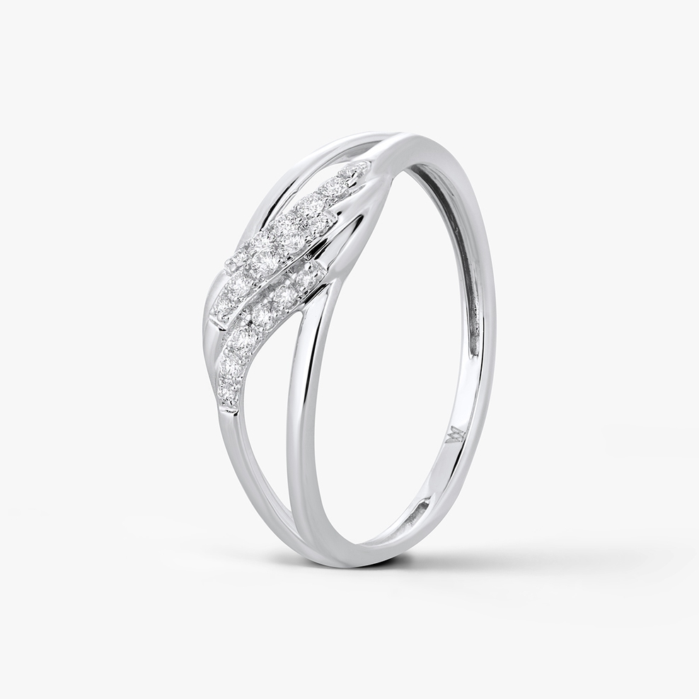 Pierścionek złoty z diamentami