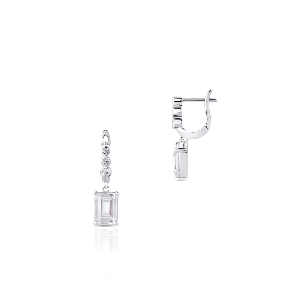 Kolczyki srebrne z cyrkoniami Ceremonials