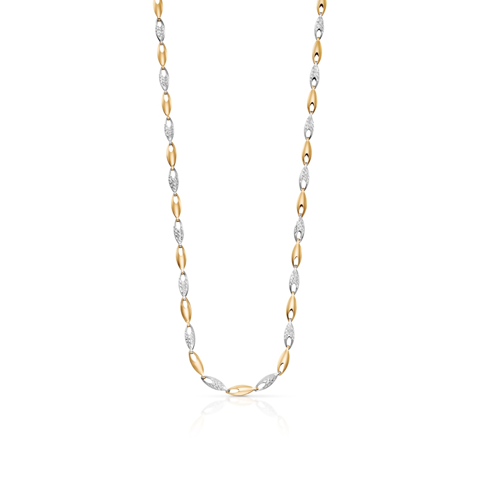 Naszyjnik złoty bicolor