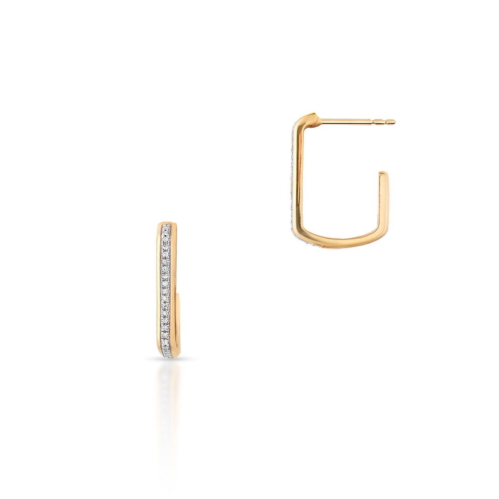 Kolczyki złote z diamentami