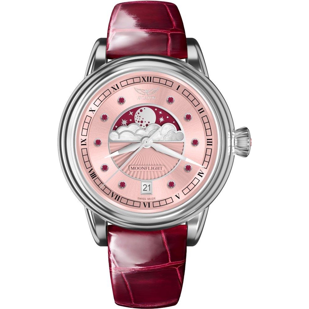 ZEGAREK AVIATOR DOUGLAS MOONFLIGHT GEMSTONE EDITION