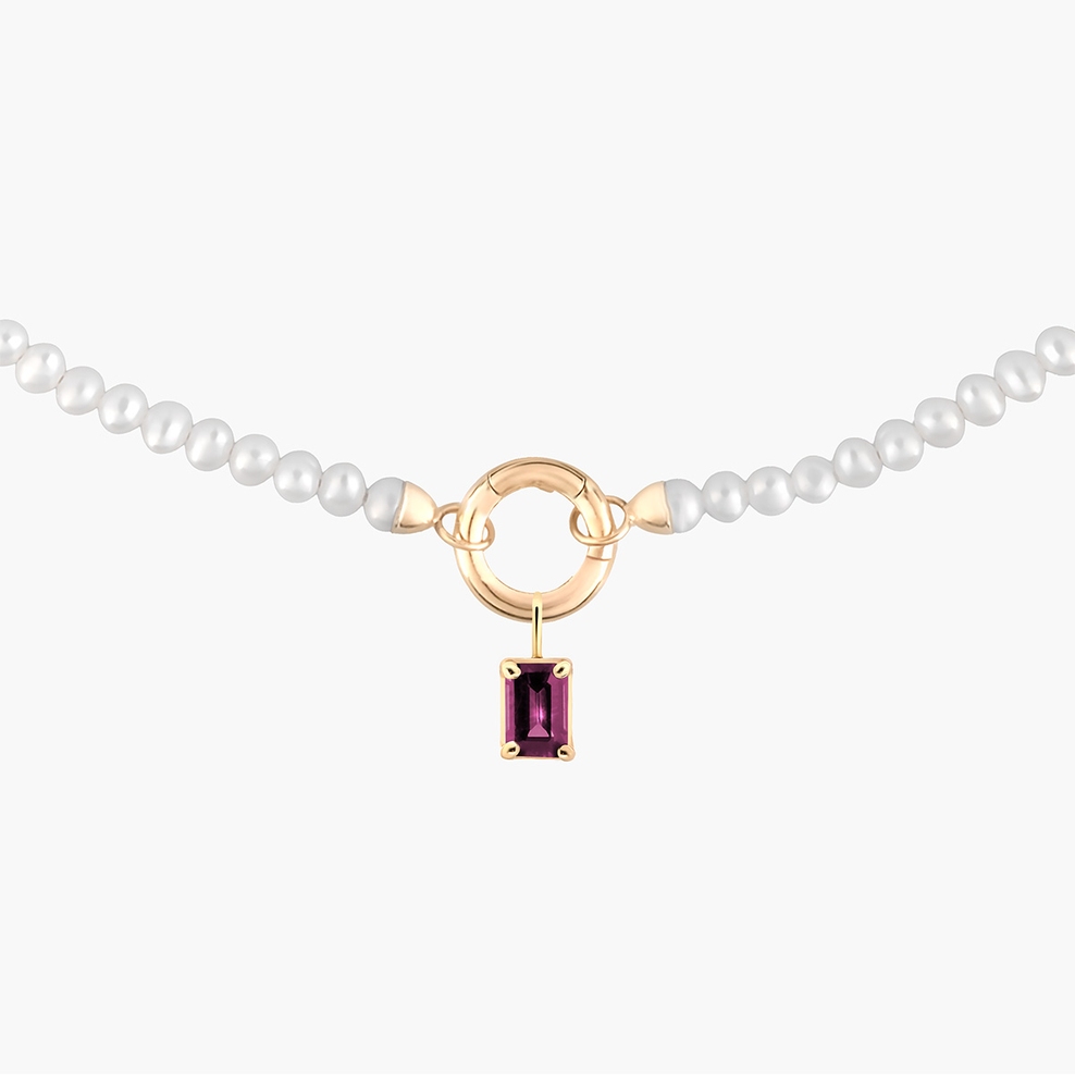 Wisiorek złoty z rodolitem