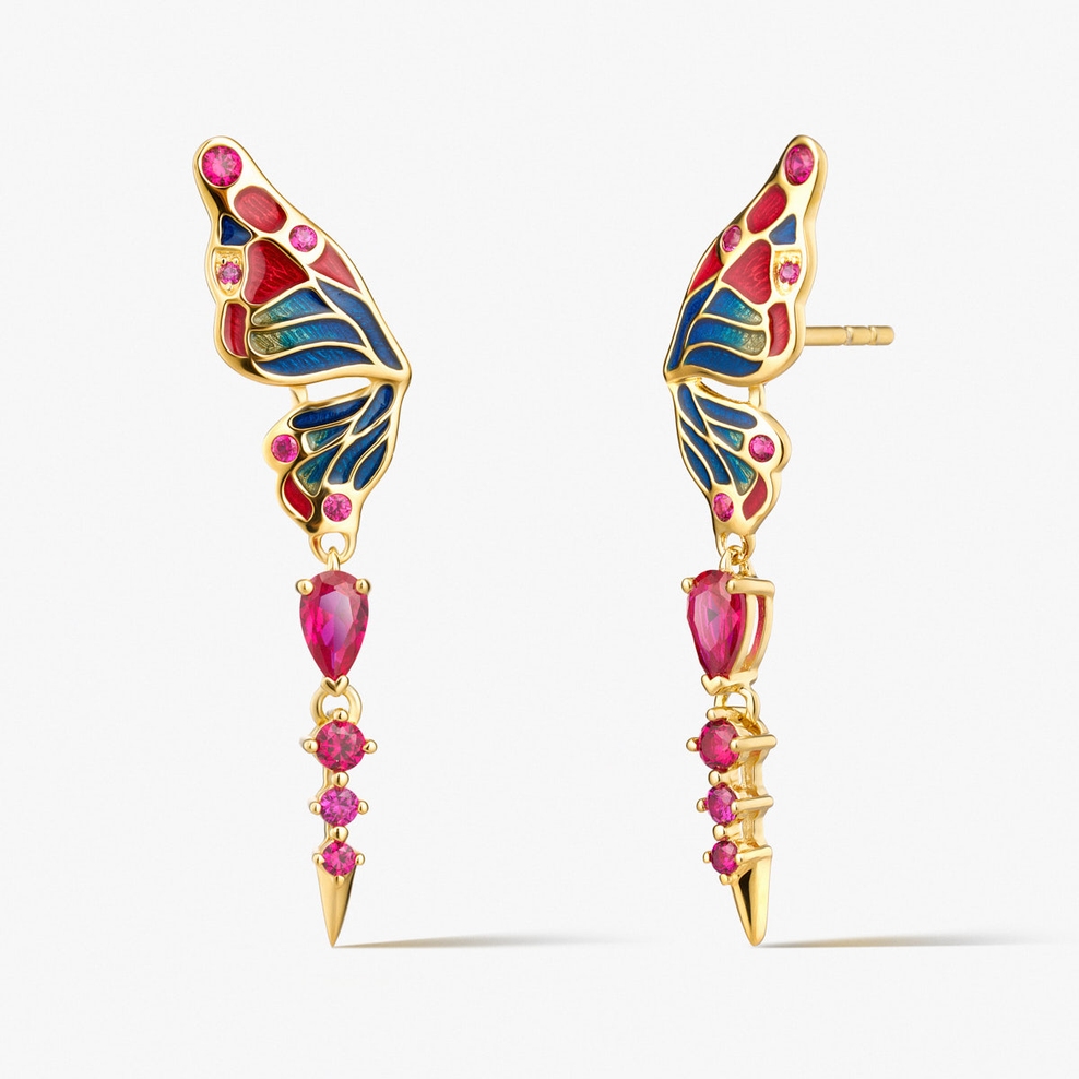 Kolczyki srebrne Imaginarium