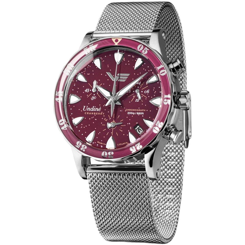 ZEGAREK VOSTOK EUROPE UNDINE CRANBERRY CHRONO SET