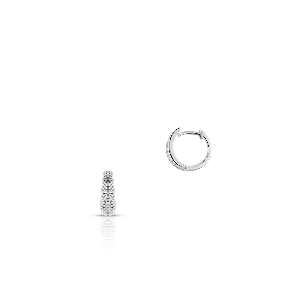 Kolczyki białe złoto z diamentami