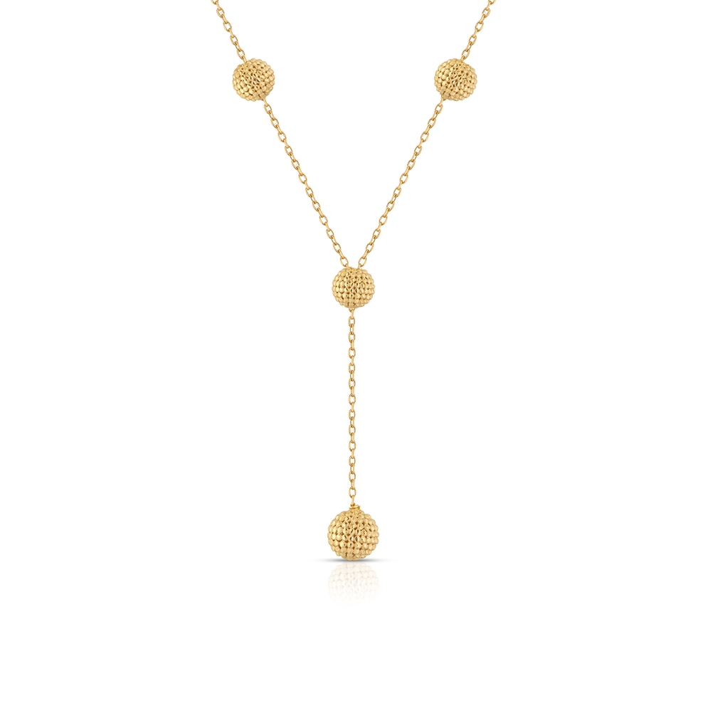 Naszyjnik srebrny pozłacany