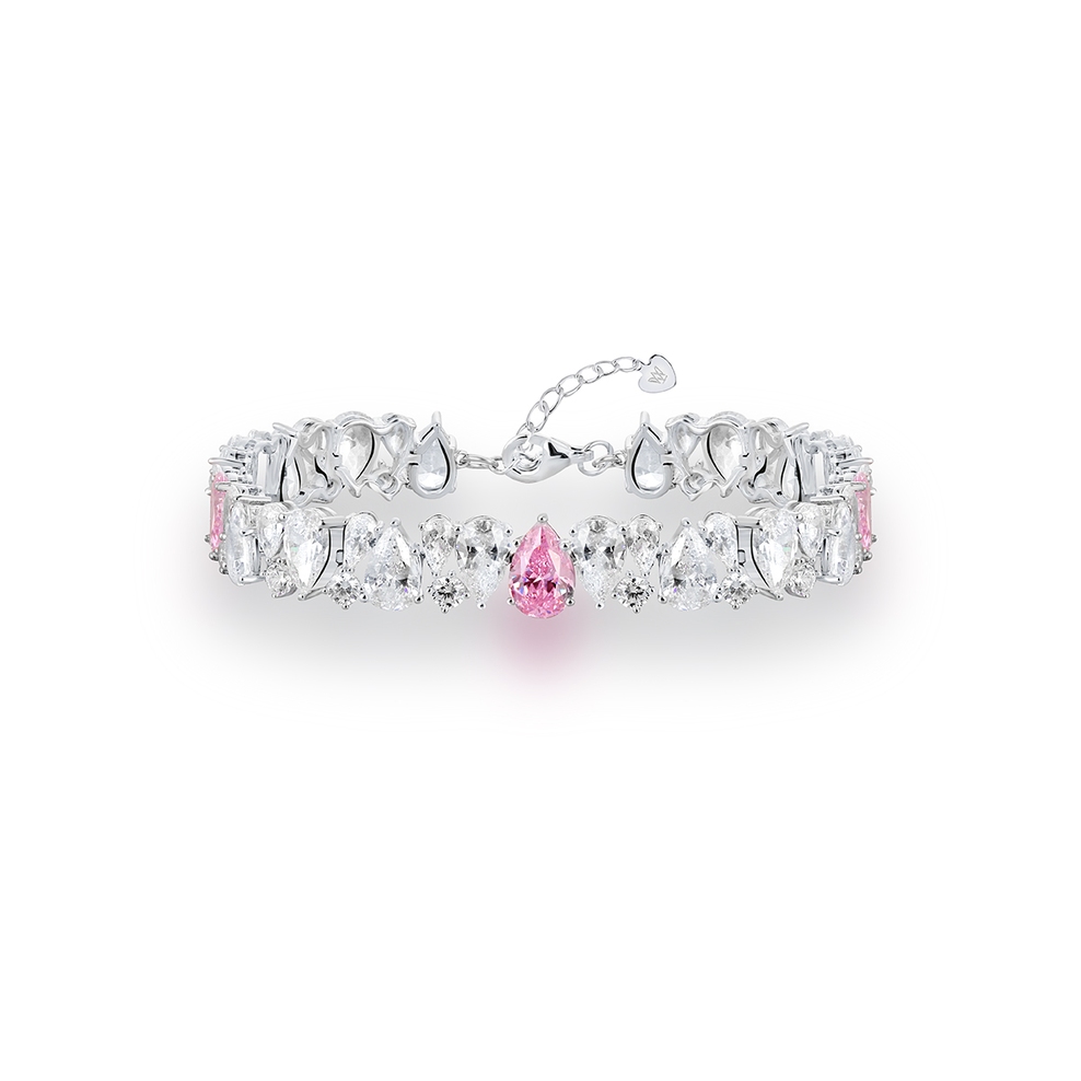 Bransoleta srebrna z cyrkoniami Ceremonials