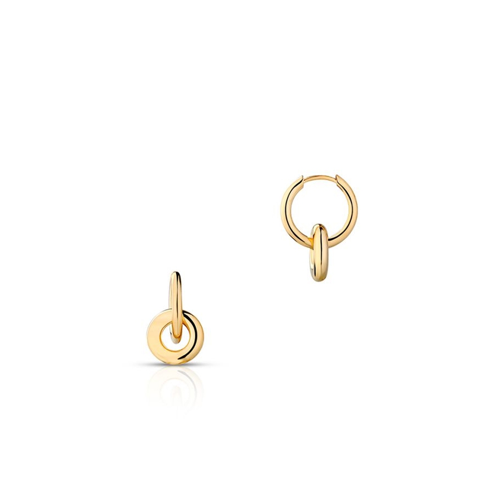 Kolczyki srebrne pozłacane