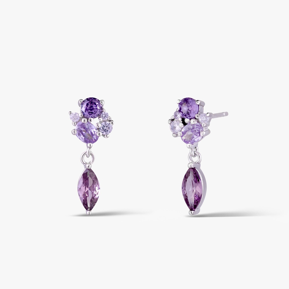 Kolczyki srebrne z cyrkoniami