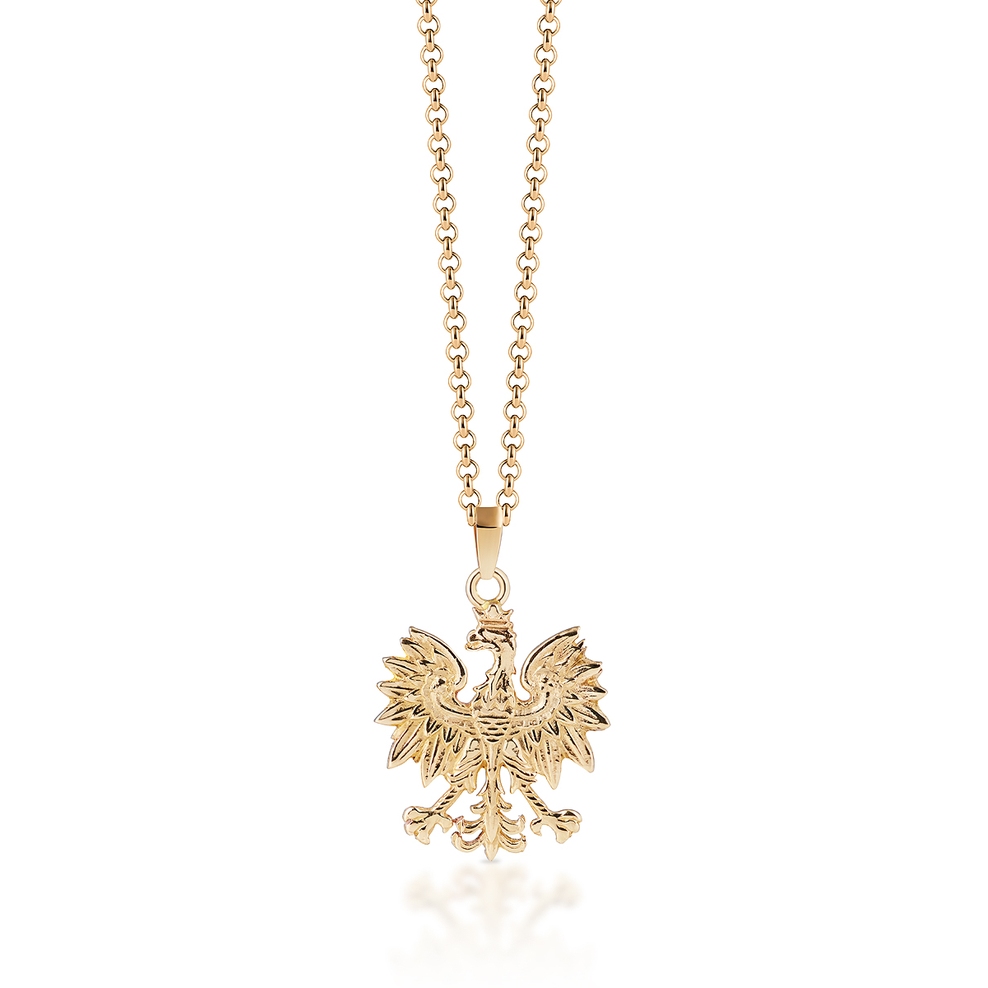 Wisiorek złoty z orłem