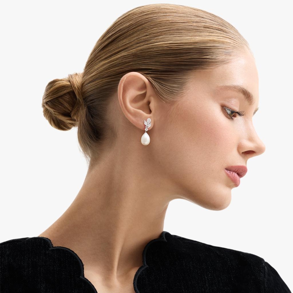 Kolczyki złote z perłą Ceremonials