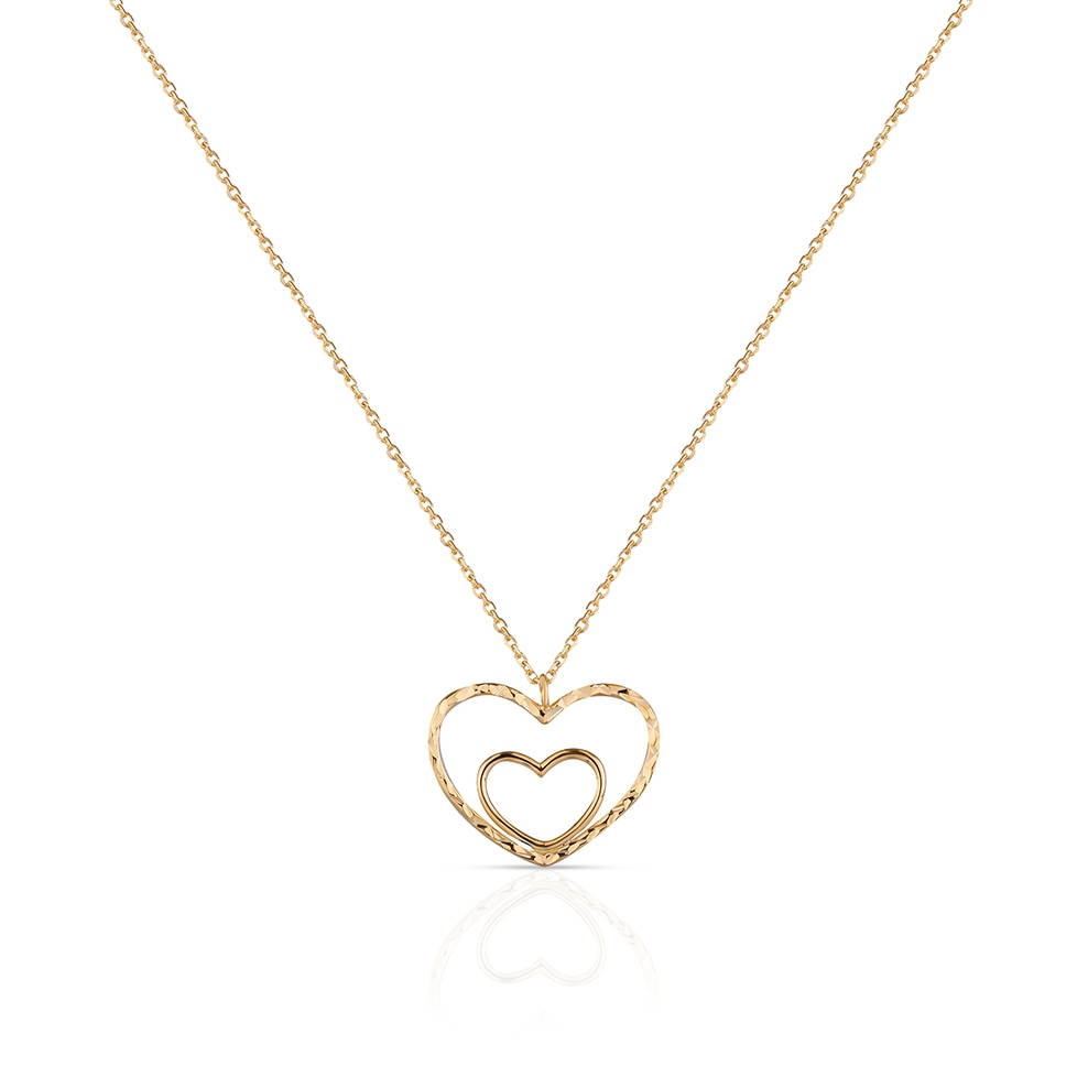 Naszyjnik złoty z motywem serca