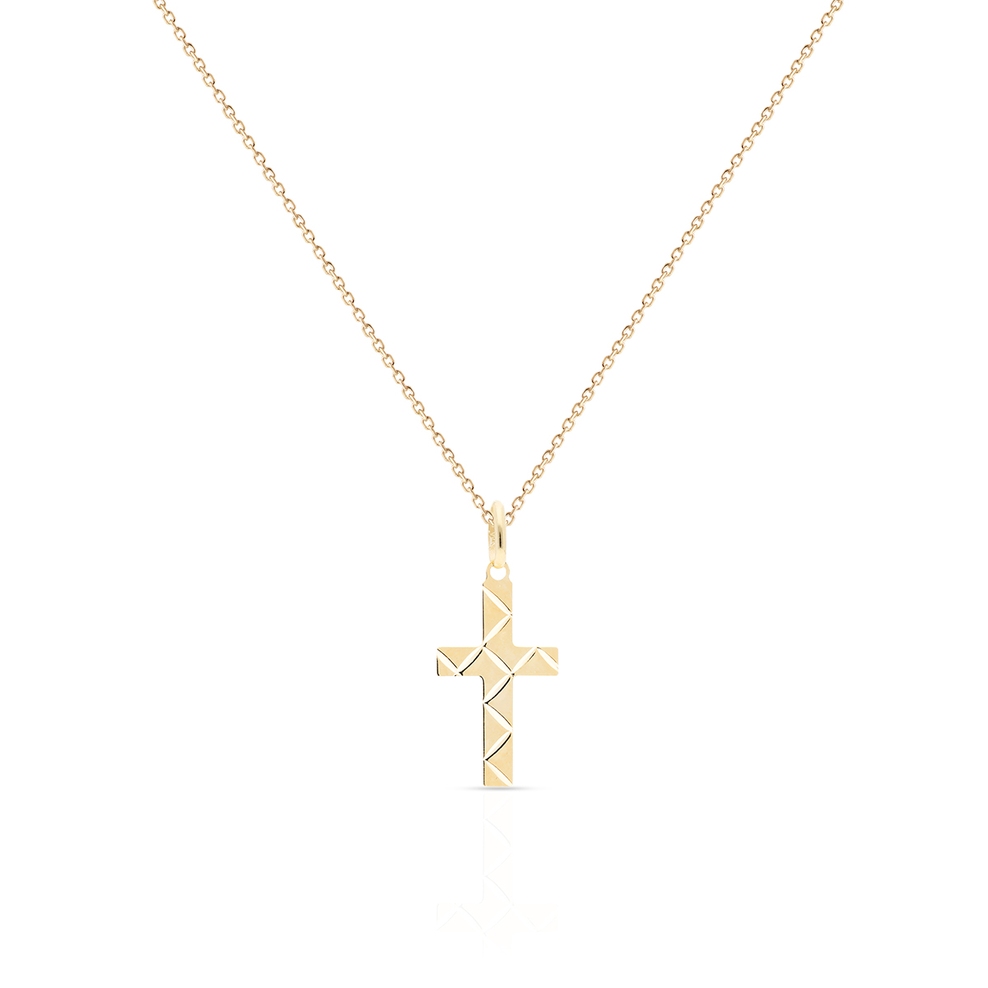 Wisiorek złoty krzyżyk