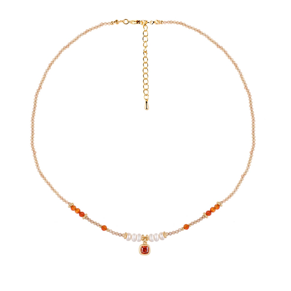 Naszyjnik z perłami i cyrkoniami Picky Pica