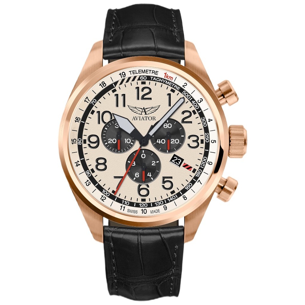 ZEGAREK AVIATOR AIRACOBRA P45 CHRONOGRAPH