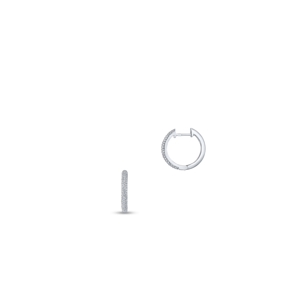 Kolczyki białe złoto z diamentami