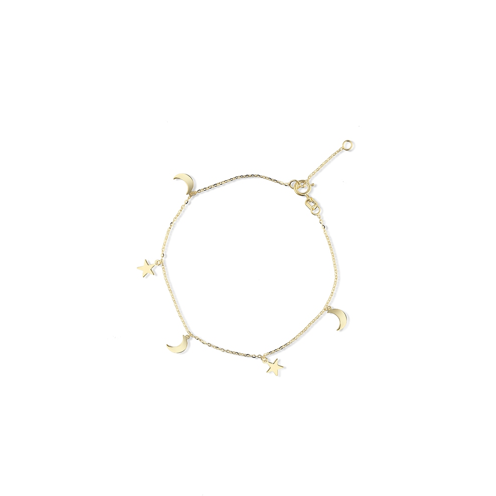 Bransoletka złota z motywem astralnym