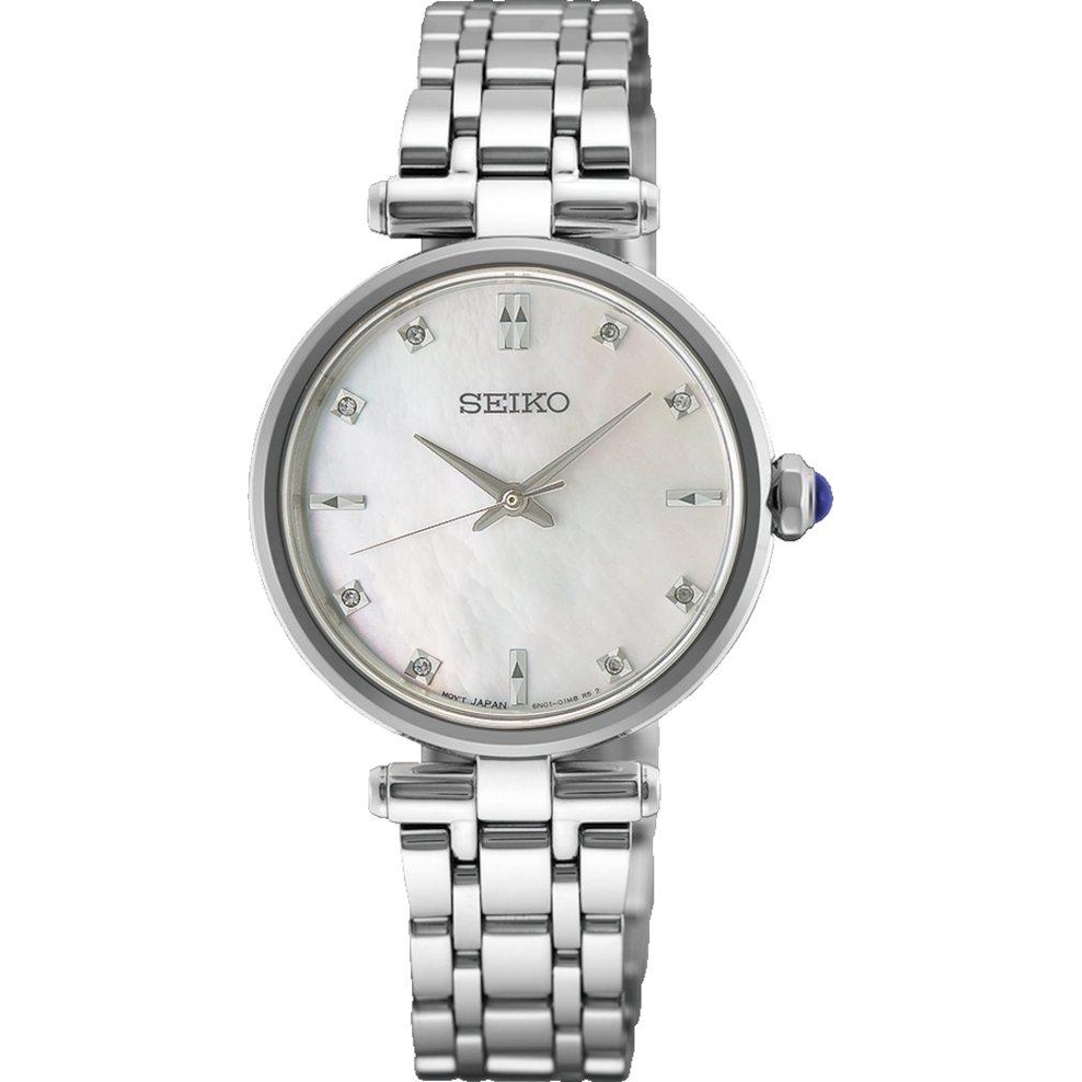 ZEGAREK SEIKO CLASSIC QUARTZ DIAMONDS