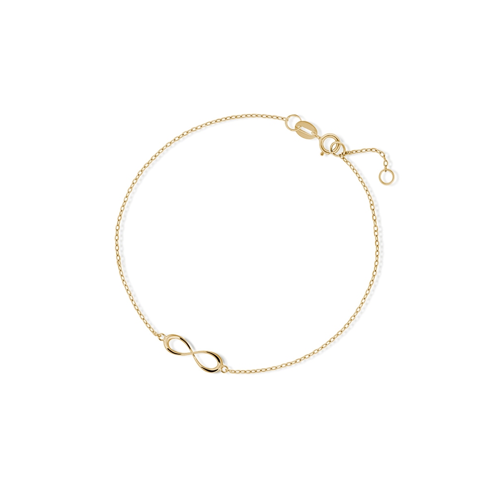 Bransoleta złota nieskończoność