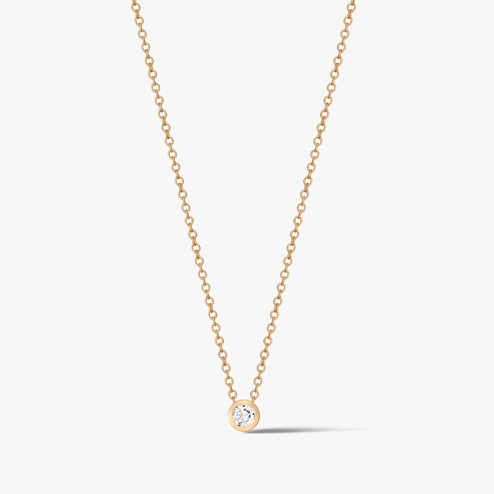 Naszyjnik złoty z cyrkonią