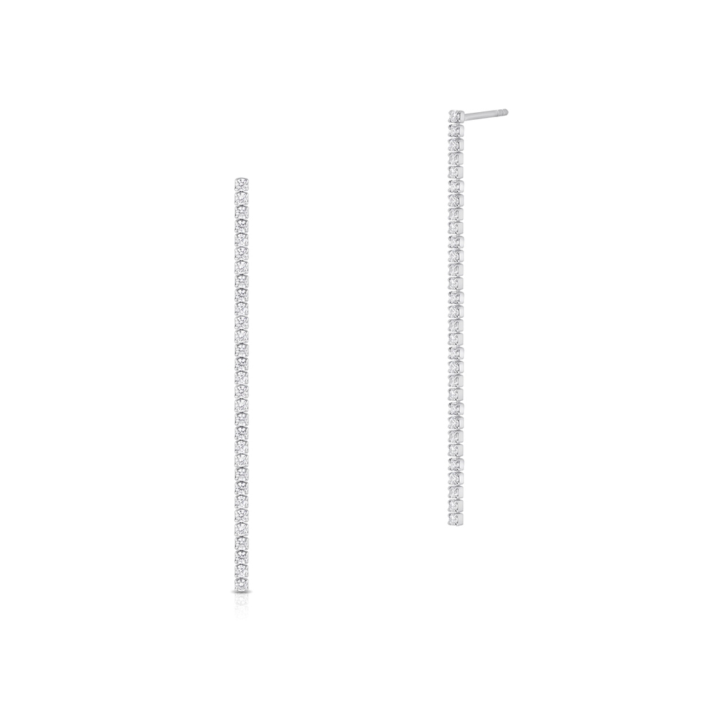 Kolczyki srebrne długie