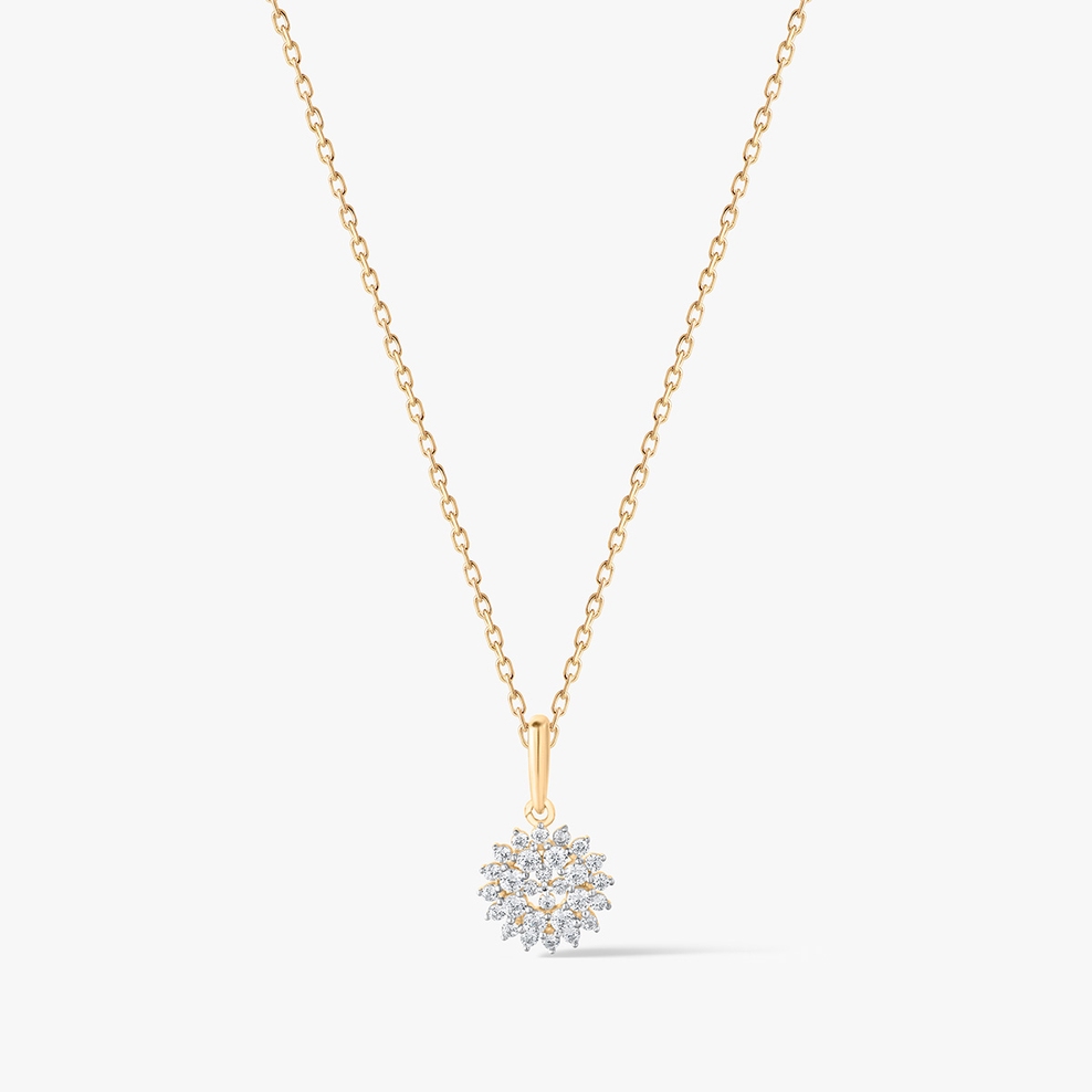 Wisiorek złoty z cyrkoniami