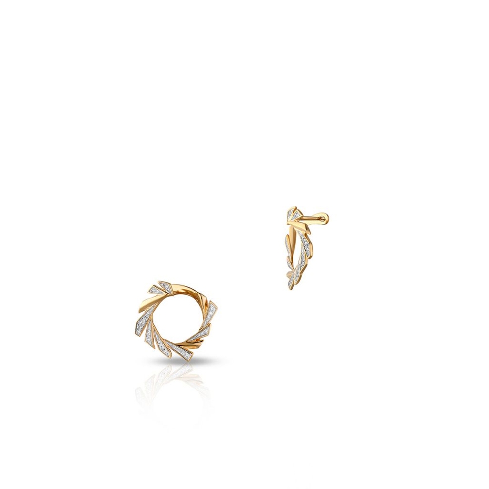 Kolczyki złote z diamentami