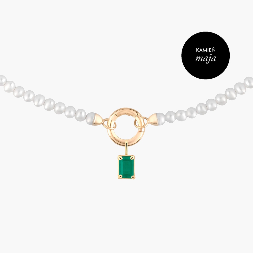 Wisiorek złoty z agatem